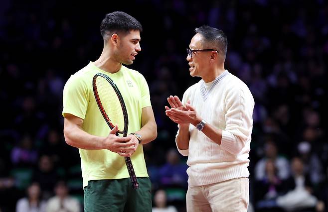 ▲ 10일 인천 인스파이어 아레나에서 열린 현대카드 슈퍼매치14에서 경기가 끝난 뒤 시상식이 열리고 있다. /양진수기자 photosmith@incheonilbo.com