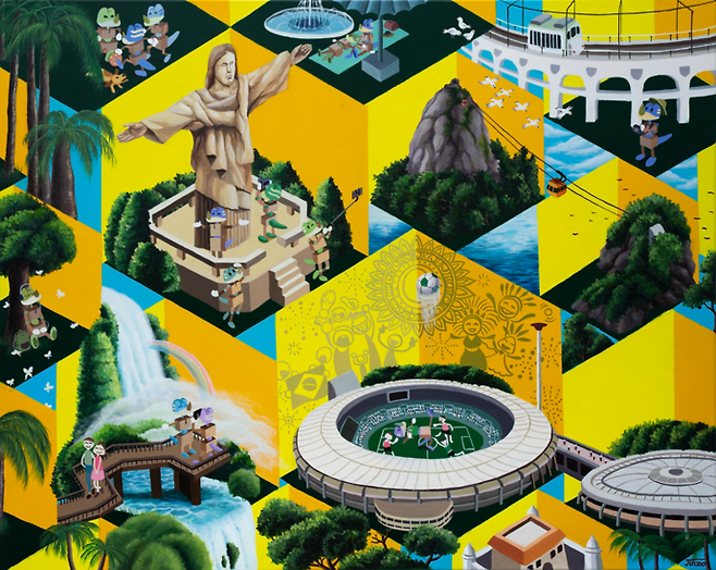 박준수 작가의 작품 '환희의 순간. 사진=벗이미술관