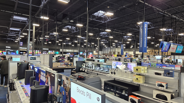 미국 라스베이거스 중심가 인근 ‘베스트바이(Best Buy)’ 매장. 장우진 기자