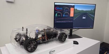 SDV를 지원하는 차량용 마이컴 시연 [사진=정구민 국민대 교수]