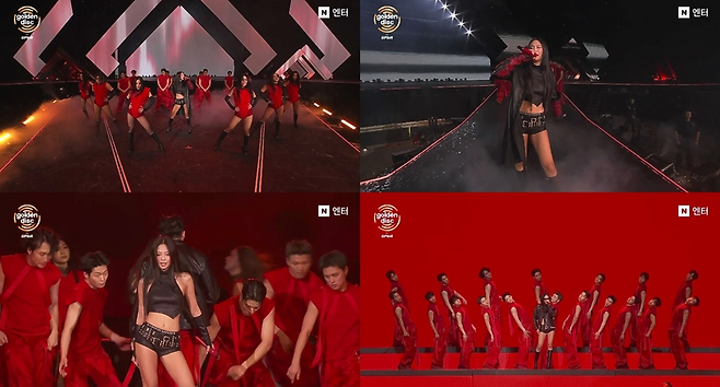 Jennie performs during the 40th Golden Disc Awards, held at the Taipei Dome in Taiwan on Saturday. (Screenshot from 40th Golden Disc Awards)