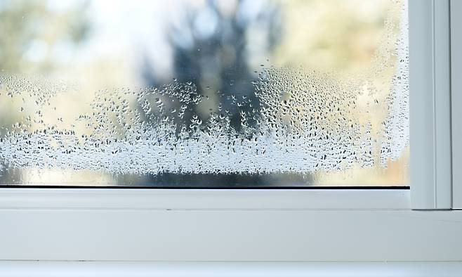 겨울철 실내외 온도 차로 창문에 결로가 맺힌 모습. 게티이미지뱅크