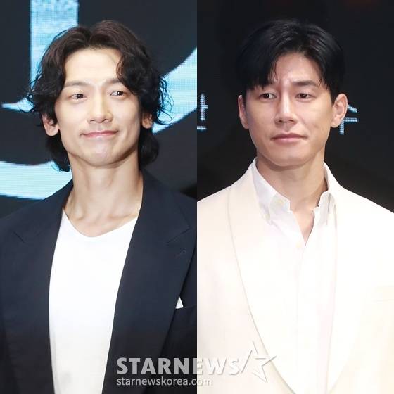 왼쪽부터 비(정지훈), 김무열 /사진=스타뉴스
