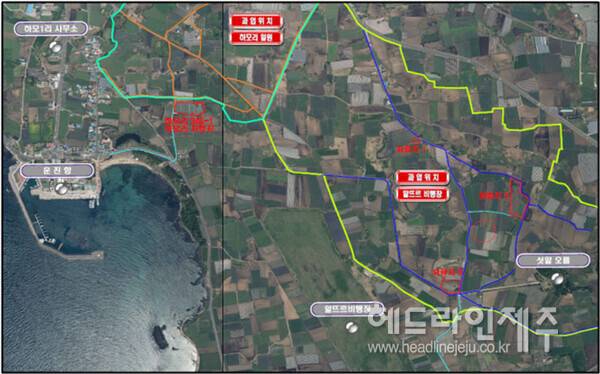재해예방사업이 추진될 서귀포 하모리 일대. (자료=서귀포시)