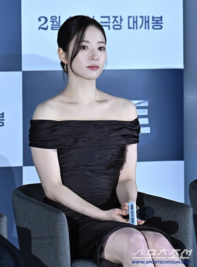 12일 광진구 자양동 롯데시네마에서 영화 '휴민트' 제작보고회가 열렸다. 제작보고회에 참석한 배우 신세경. 자양동=송정헌 기자songs@sportschosun.com/2026.01.12/