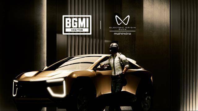 크래프톤의 '배틀그라운드 모바일 인도(BGMI)'가 인도 자동차 기업 마힌드라와 협업해 게임 내 상품으로 판매한 차량 'BE 6'. 크래프톤 제공