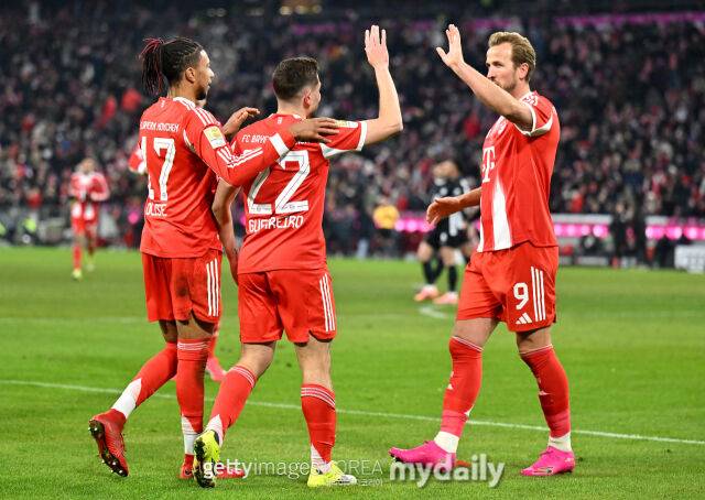 바이에른 뮌헨과 볼프스부르크 경기장면/게티이미지코리아