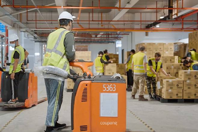 타이완 쿠팡 타오위안 물류센터의 모습. ⓒ타이완 쿠팡 홈페이지 갈무리