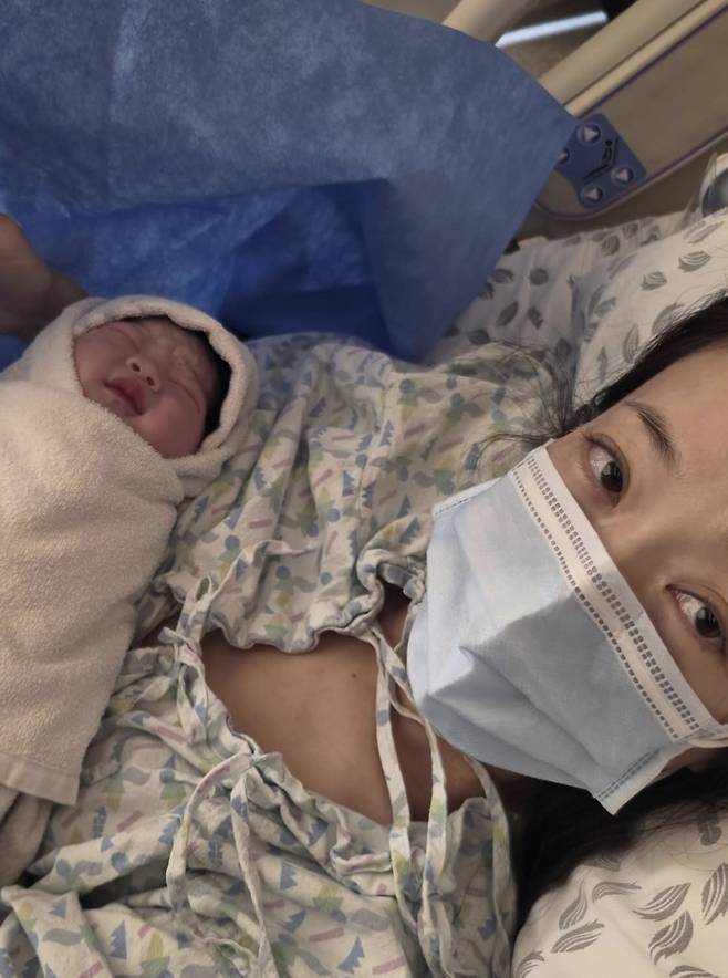 '45세' 박은영, 둘째 순산 후기…힘 세 번 주고 순풍