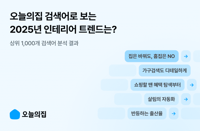 [오늘의집 이미지자료] 2025년 오늘의집 검색어 결산