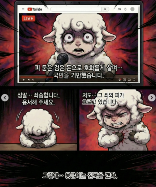 전두환 전 대통령의 손자 전우원씨가 그린 웹툰. 전우원 인스타그램