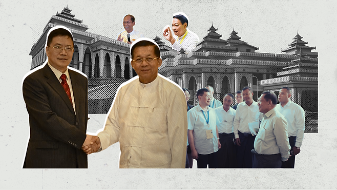 2025년 12월 28일 네피도에서 치러진 총선 1차 투표를 참관하고자 미얀마를 방문한 중국의 덩 시쥔 아시아 특사는 민 아웅 흘라잉 최고사령관을 만났다