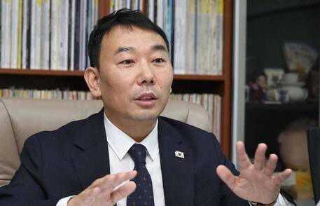 김용민 더불어민주당 의원. 윤운식 선임기자 yws@hani.co.kr