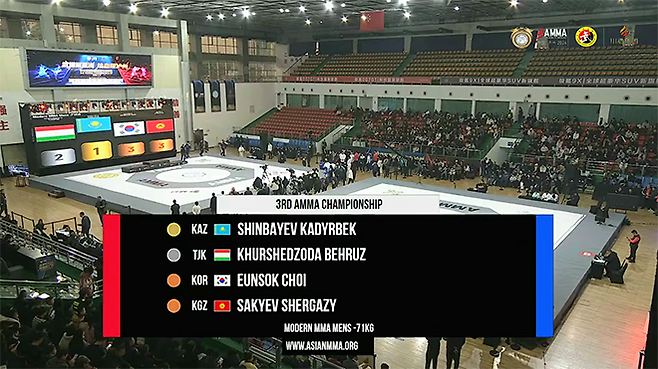 대한MMA총협회 최은석이 2026년 1월 중국 쓰촨성 루저우시에서 제3회 아시아종합격투기협회 선수권대회 남자 현대 71㎏ 동메달을 획득했다. 종합격투기는 9월 20~22일 제20회 일본 아이치-나고야 하계아시안게임 정식 종목으로 치러진다. 사진=AMMA