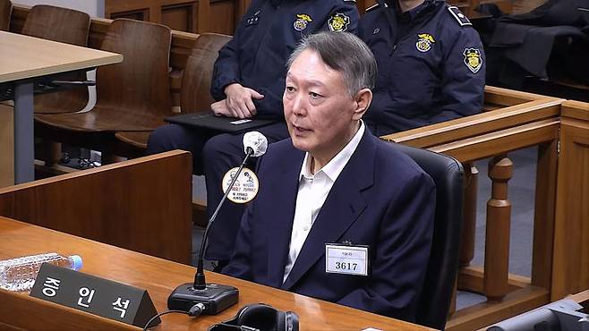 [서울=뉴시스] 사진은 윤석열 전 대통령. (사진=서울중앙지방법원 제공) 2025.11.19. photo@newsis.com *재판매 및 DB 금지