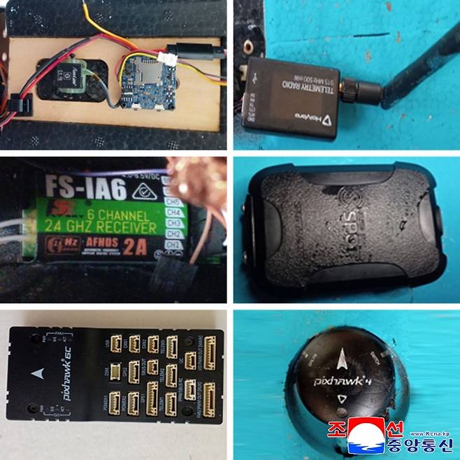 북한 조선인민군 총참모부 대변인은 10일 조선중앙통신을 통해 작년 9월과 지난 4일에 한국이 침투시킨 무인기를 격추했다고 주장하며 이에 대한 대가를 치르게 될 것이라고 위협했다. 사진은 북한이 주장한 한국 무인기 촬영 장치들. 2026.1.10. 평양 조선중앙통신 연합뉴스