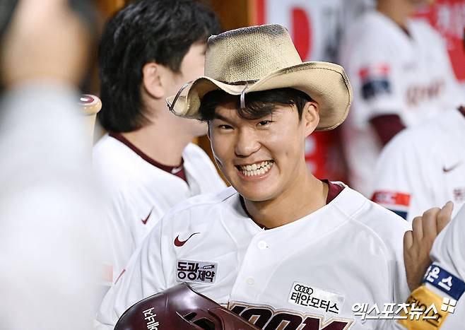 지난해 12월 국군체육부대(상무)에서 군 복무를 마치고 전역한 키움 히어로즈 핵심 유망주 박찬혁. 사진 엑스포츠뉴스 DB