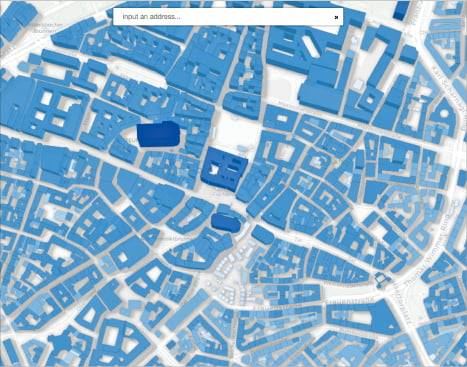 독일 뮌헨공대 연구팀이 제작한 3D 건물 지도. 웹사이트에 접속하면 누구나 전 세계 건물의 면적, 부피 정보를 확인할 수 있다. Global Building Atlas