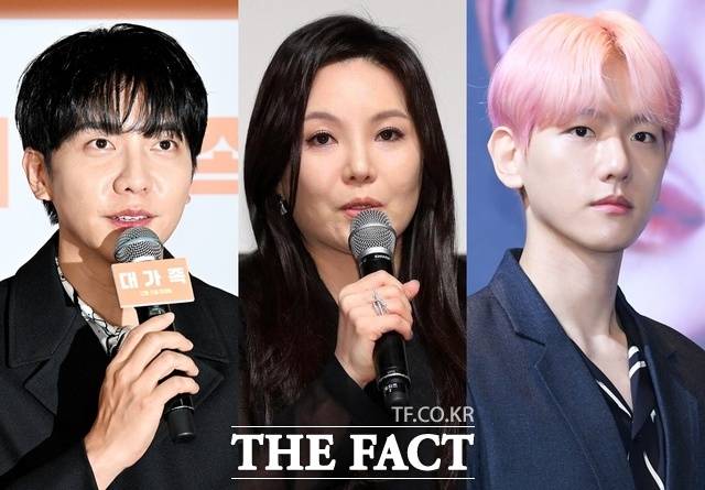 이승기(왼쪽)와 백현(오른쪽)이 각각 2024년과 2025년 자신들이 소속된 레이블을 산하에 둔 원헌드레드 차가원 대표가 소유한 빌라에 전세로 들어갔다. 그 금액이 각각 105억과 160억이다. /더팩트 DB