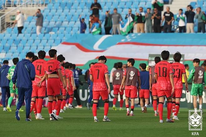 한국 U-23, 우즈벡전 졸전 끝에 0-2 완패…레바논 덕에 간신히 8강행
