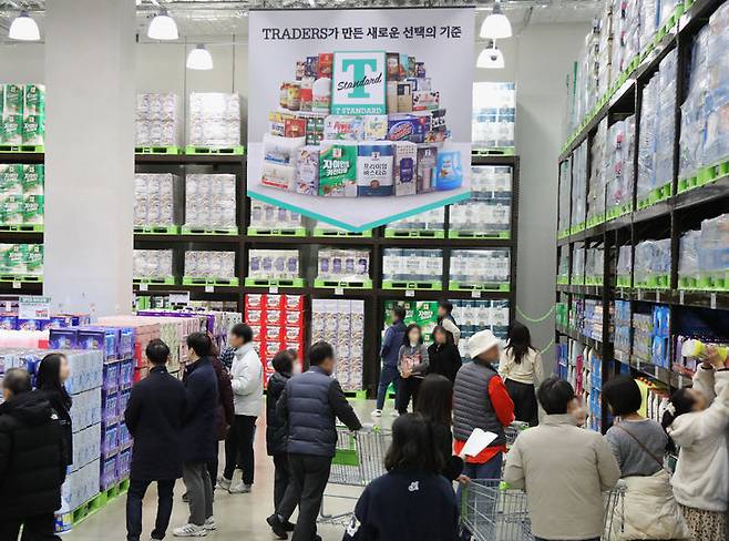 트레이더스 마곡점에 'T 스탠다드' 상품이 진열돼 있다.(사진=이마트 제공) *재판매 및 DB 금지