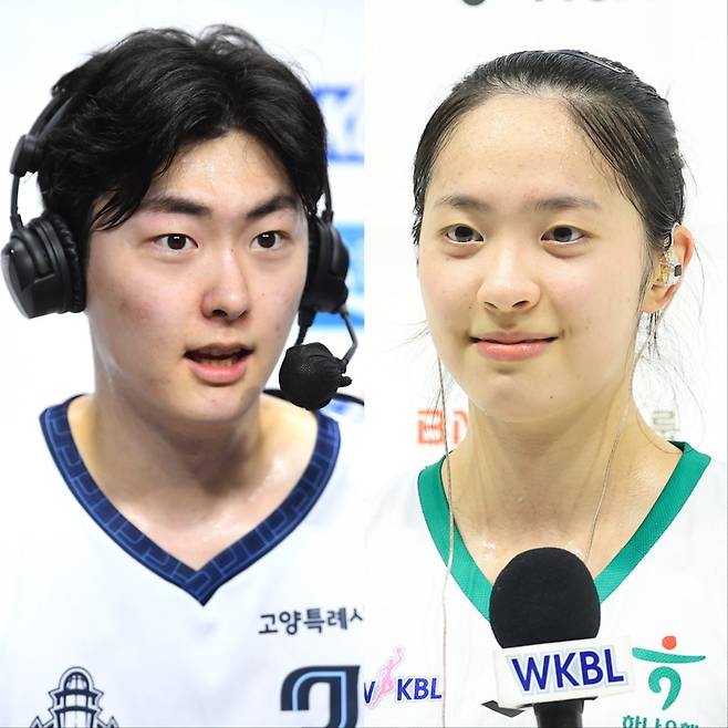 소노 박종하(왼쪽)와 하나은행 박소희는 한국 농구를 대표하는 남매 선수를 꿈꾼다. 사진제공|KBL·WKBL