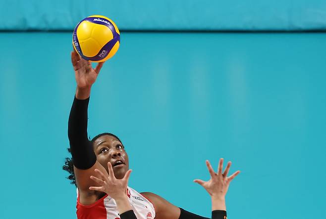 페퍼저축은행 조이 웨더링턴.   연합뉴스