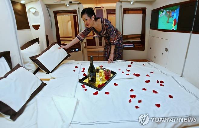 싱가포르항공 에어버스 일등석 좌석 [EPA=연합뉴스]