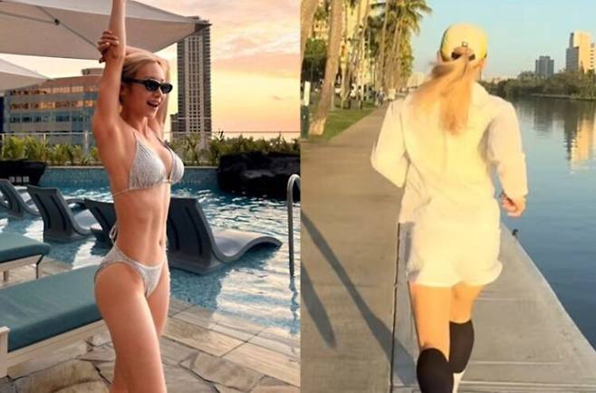 운동 유튜버 심으뜸이 탄탄한 복근 사진과 함께 러닝하는 모습을 공개했다. 사진=심으뜸 SNS