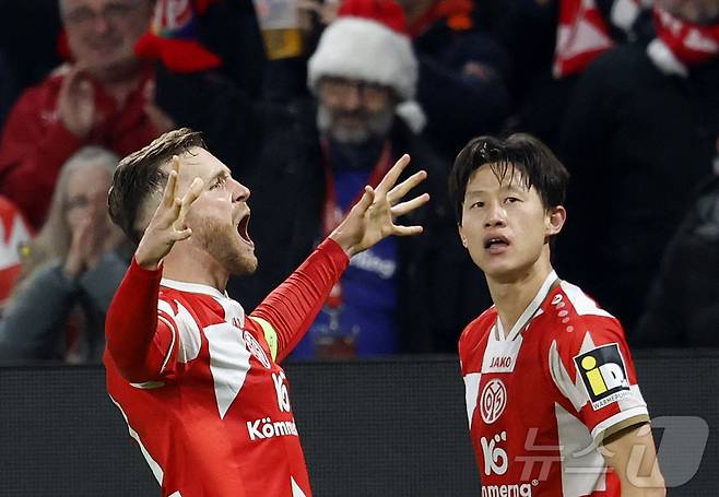 마인츠의 이재성. ⓒ 로이터=뉴스1