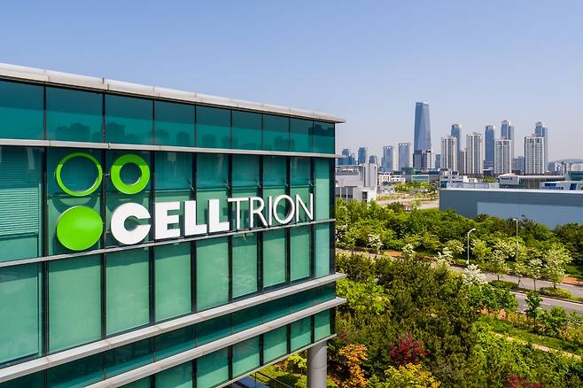Celltrion logo on the company's Songdo plant in Incheon [CELLTRION]