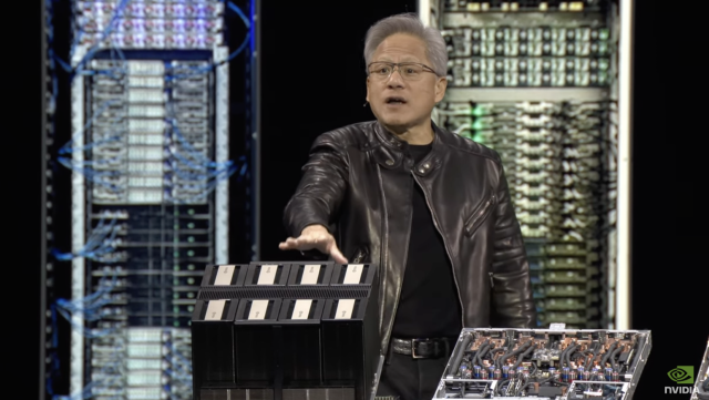 지난해 3월 18일(현지시간) 미국 새너제이에서 열린 CTC 2025 현장. 이날 젠슨 황(Jensen Huang) 엔비디아 창립자 겸 CEO는 AI 추론을 용이하게 하는 엔비디아 블랙웰 울트라(NVIDIA Blackwell Ultra)를 발표했다. (사진=엔비디아)