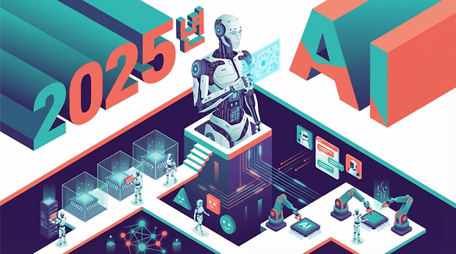 2025년 AI 경쟁의 본질은 점점 더 ‘모델’에서 ‘공급망’으로 옮겨갔다. 특히 연산(GPU)과 메모리, 전력과 데이터센터는 AI 경쟁의 ‘보이지 않는 결승선’이 됐다. (이미지=젠스파크로 생성)