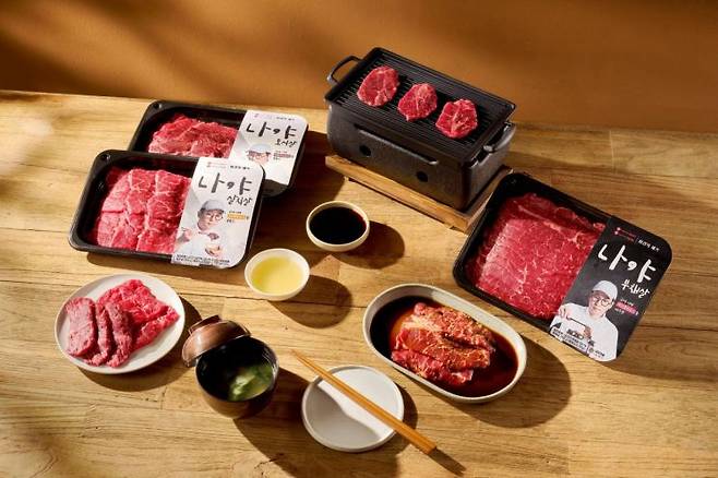 '최강록의 나야' 구이용 3종 상품 연출 이미지. 롯데쇼핑 제공