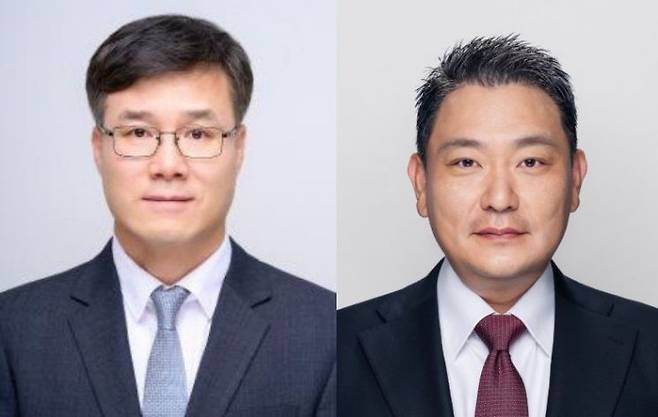 왼쪽부터 박기원 고려아연 TD기술본부장(부사장)과 이승호 고려아연 최고재무관리자(부사장) 프로필 사진. 고려아연 홈페이지