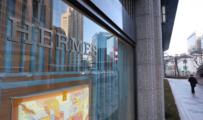 서울 시내 한 에르메스 매장 모습. /사진=뉴시스