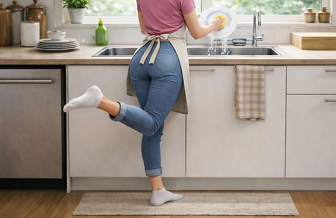 미국의 재활의학 전문가가 평소 한 발로 서 있는 훈련을 하면 신체 및 인지 능력을 개선하는 데 도움이 된다고 했다. /사진=챗GPT 생성 이미지