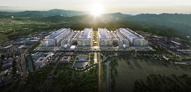 용인 반도체 클러스터 조감도. SK하이닉스 제공&nbsp;