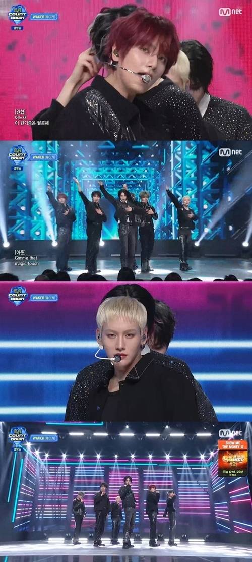 웨이커가 노련한 무대 장악력과 감각적인 퍼포먼스로 ‘엠카운트다운’ 무대를 가득 채웠다. 사진=엠카운트다운