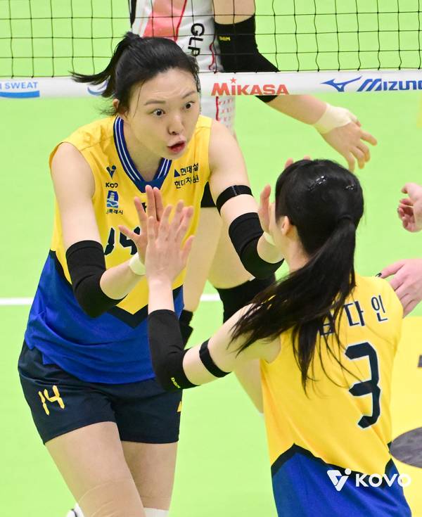 현대건설이 정관장을 꺾고 3연패에서 벗어났다. 사진 제공= KOVO