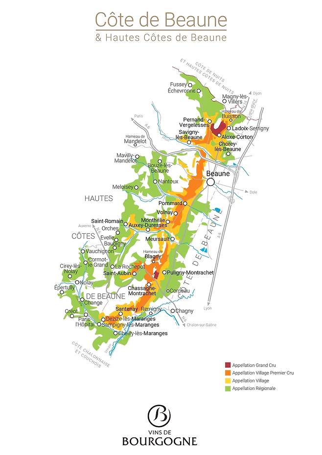 부르고뉴 꼬뜨 드 본 산지. 부르고뉴와인협회