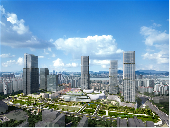 서울시 서초구 서울고속버스터미널 일대 개발사업으로 조성될 건물들 조감도. 사진 제공=서울시