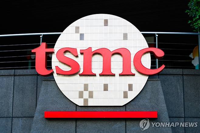 대만 반도체 기업 TSMC 로고 [EPA 연합뉴스 자료사진. 재판매 및 DB 금지]