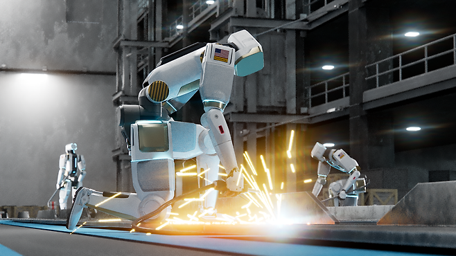 페르소나 AI가 개발 중인 휴머노이드 로봇 모형 이미지. [사진=포스코그룹]