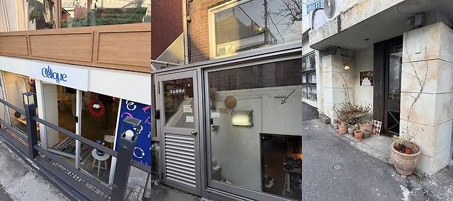 이태원역에서 경리단길까지 걷다보면 반지하나 1층의 작은 소품샵들을 만날 수 있다. 이태원에서 소품샵을 운영하는 이들은 하나같이 “부담 없는 크기와 가격대의 소품들이 골목 가게의 물리적 특성과 잘 맞아떨어진다”고 입을 모은다.이지영 기자