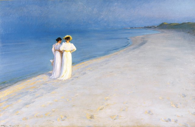 P.S.크뢰위에르 [스카겐 해변의 여름 저녁], 1893 ©Hirschsprung Collection