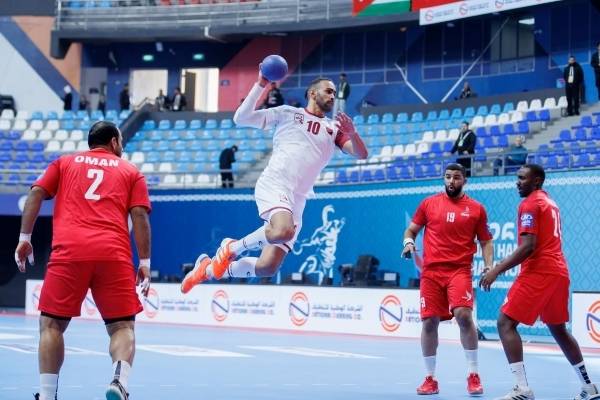 사진 제22회 아시아남자핸드볼선수권대회 카타르와 오만 경기 모습, 사진 제공=아시아핸드볼연맹