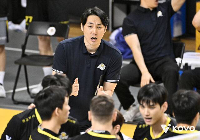 KB손해보험 하현용 감독대행./KOVO