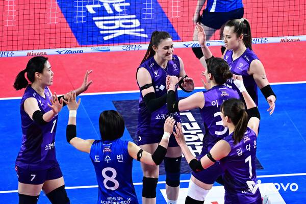 '3위 수성 성공'… 흥국생명, 풀세트 접전 끝 IBK기업은행 꺾고 4연승 질주