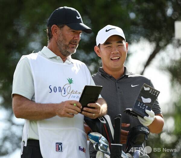 2026년 미국프로골프(PGA) 투어 개막전 '소니 오픈 인 하와이'에 출전한 김주형 프로. 사진제공=ⓒAFPBBNews = News1 (사진을 무단으로 사용하지 마십시오.)